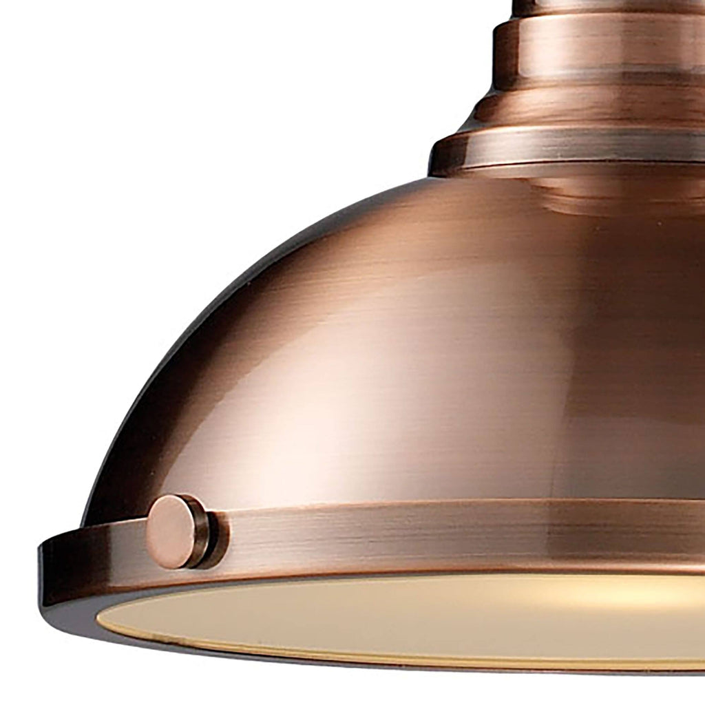 3-Light Billiard Island Light in Antique Copper D1739