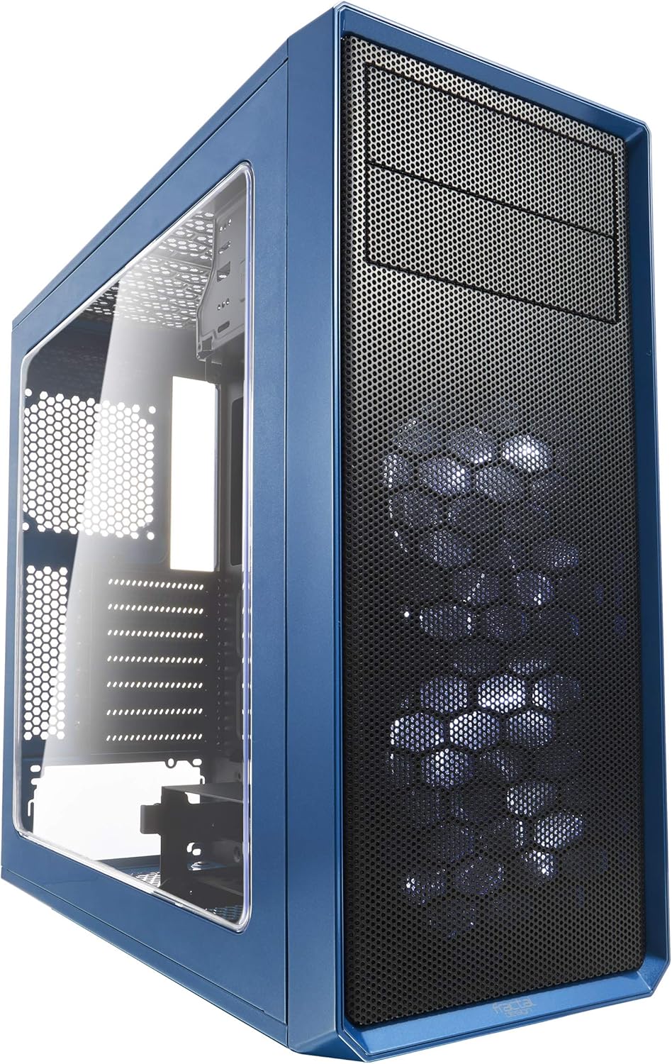 White Mid Tower Computer Case with Window Side Panel Y848