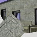 Stone Veneer Wall Panels, Extra Large 3 x 2 ft Tiles, Real Stone, Indian Autumn Rustic, Single Panel, Covers 5.8 sq ft Q67816