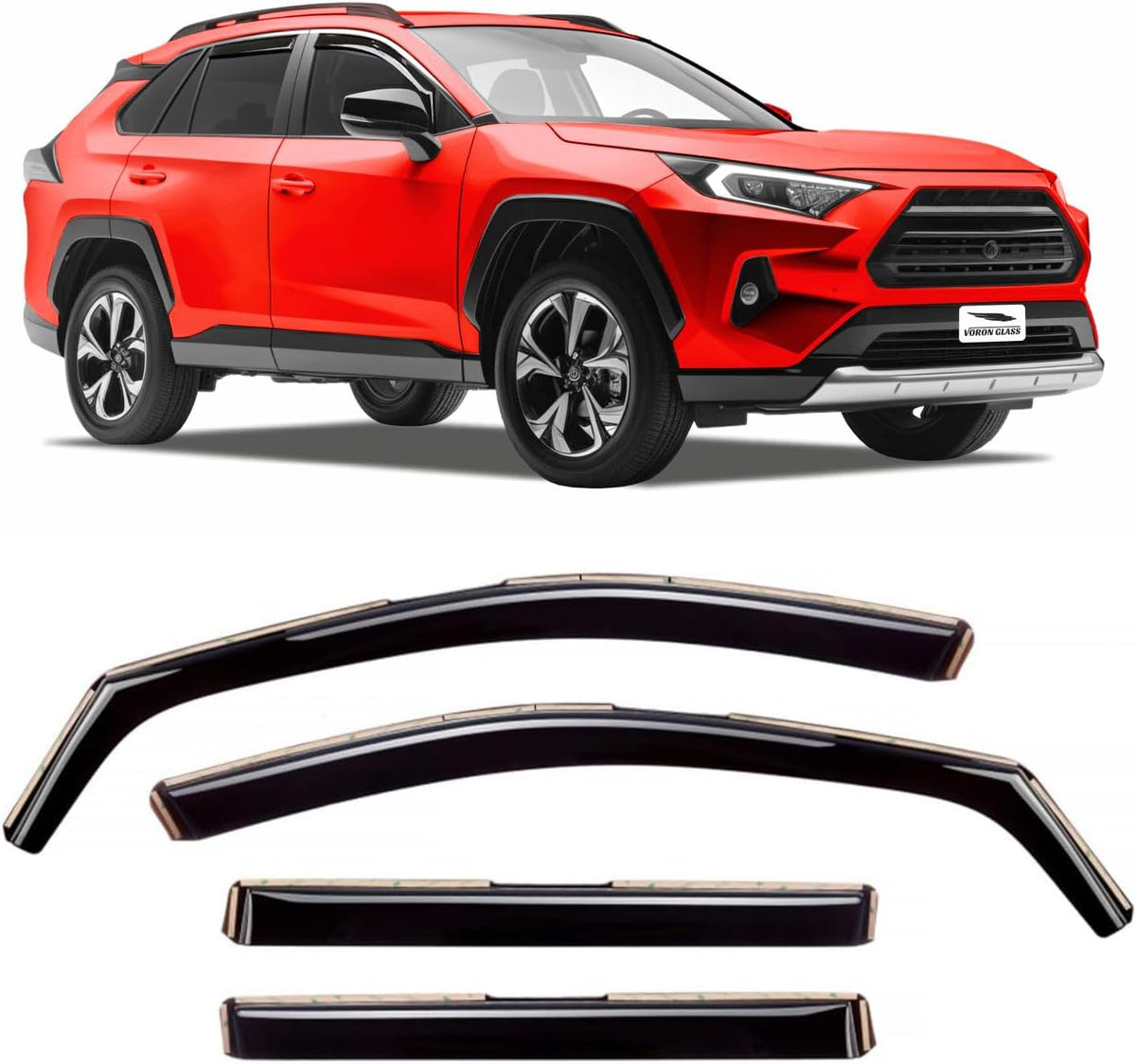 4 Pieces Rain Guards for Toyota RAV4 V510306