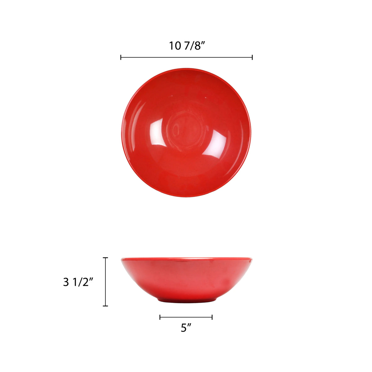 Passion Red Melamine Bowl 92 Oz X934040