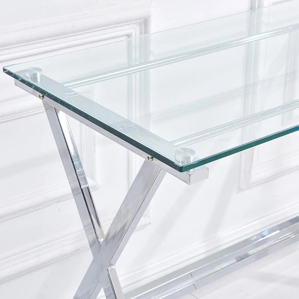 Tempered Glass Computer Desk V5319
