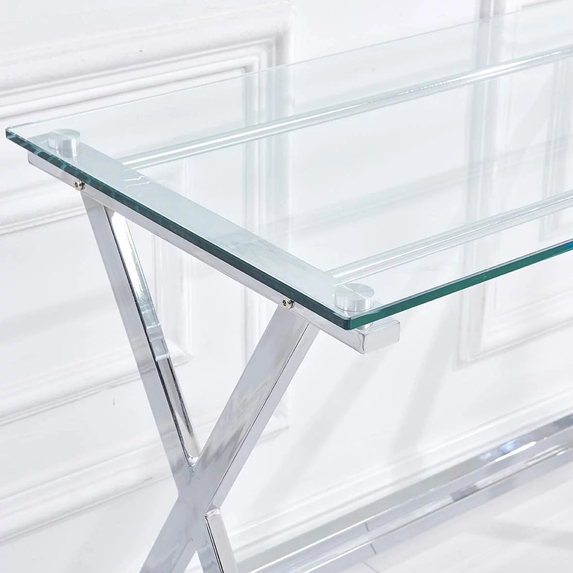 Tempered Glass Computer Desk V5319