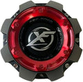 Matte Black with Red Top Wheel Center Cap Pack of 2 M309