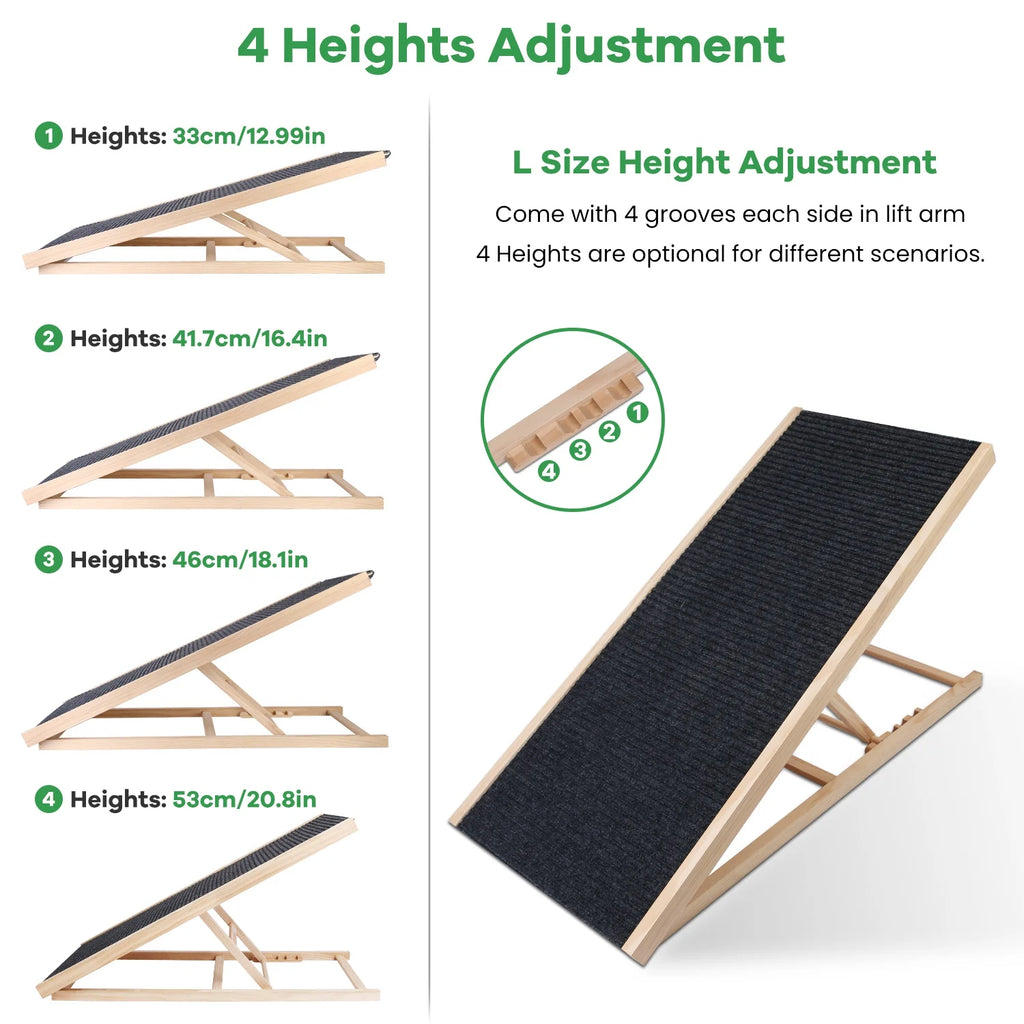 Extra Wide Wooden Dog Ramp Q23570