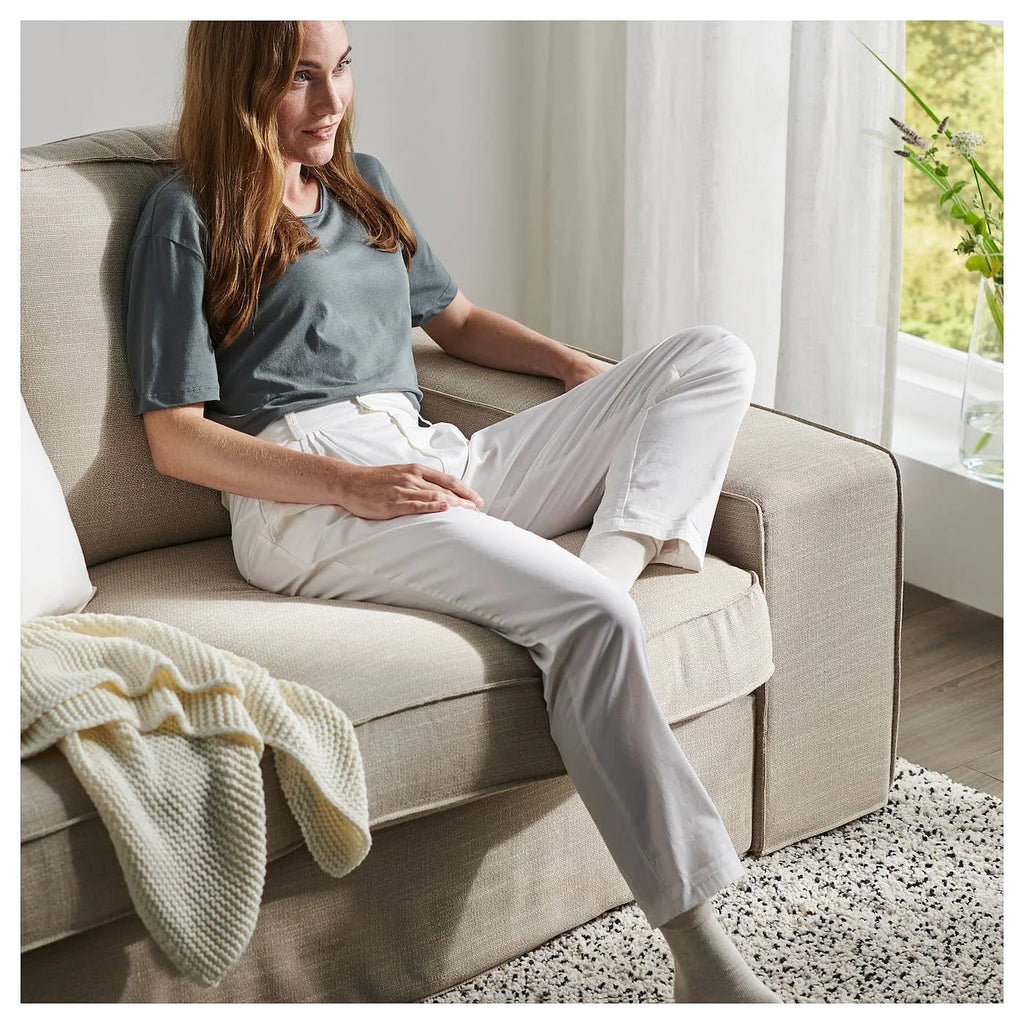 Beige Sofa with Chaise E953