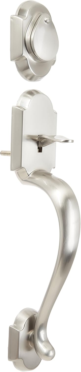 Satin Nickel Single Cylinder Handleset Z336