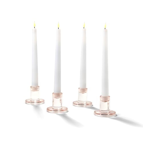 Clear Glass Candlestick Holder, 10 Pack, 2.5 in Q260