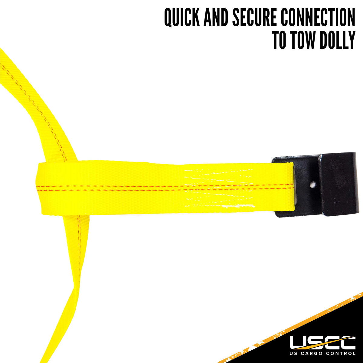 Adjustable Tow Dolly Strap with Flat Hook U74635