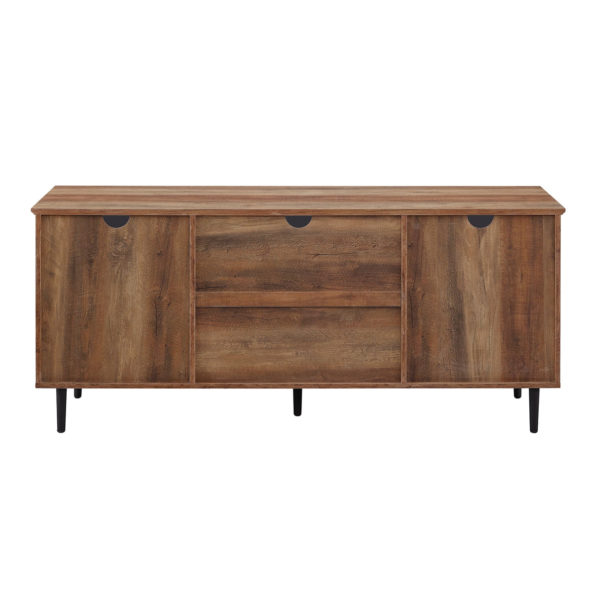 Transitional TV Stand for TVs up to 64" Reclaimed Barnwood F8987