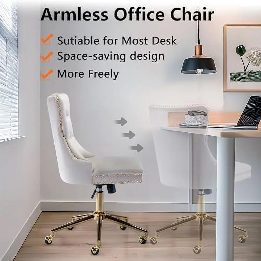 Velvet Ergonomic Office Chair with Wheels K4646