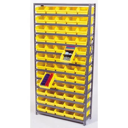 Yellow Economy Shelf Storage Units with Bins L91078