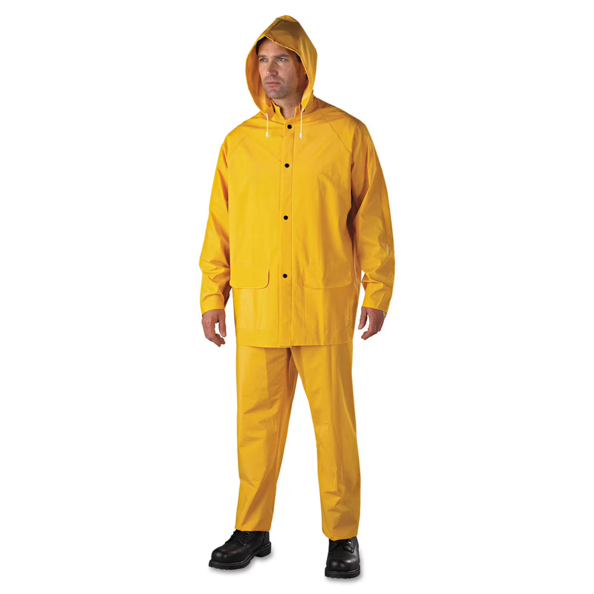 Yellow 3X-Large PVC Rainsuit D165