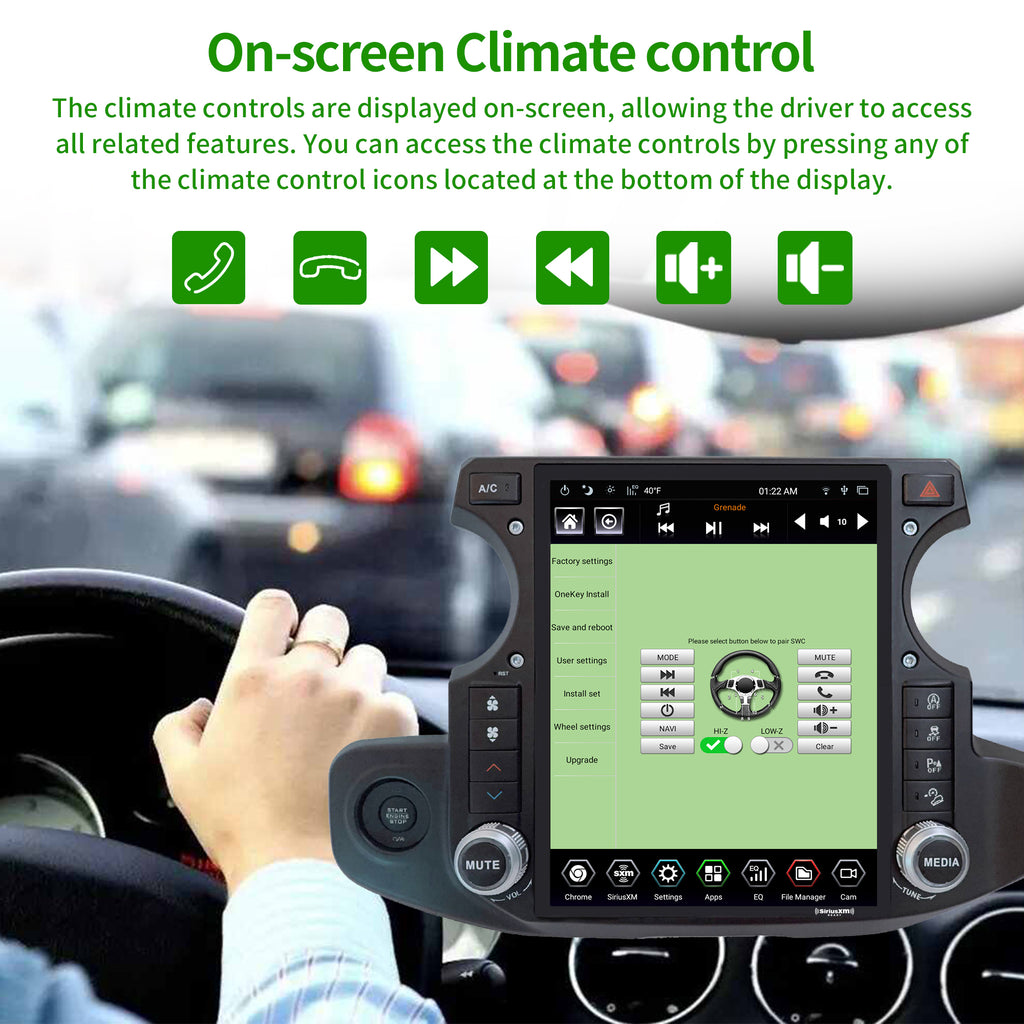 12.1 inch Touch Screen Car Radio Stereo with Apple Carplay U63402