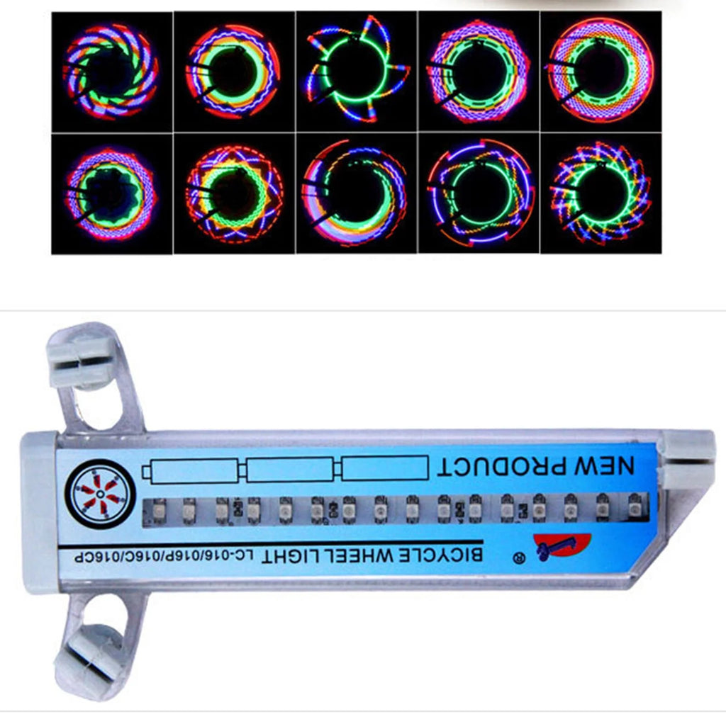 Rainbow 32 LED Wheel Signal Lights for Bicycles Z754049