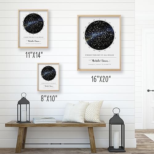 Custom Star Map Unframed Star Prints F811801