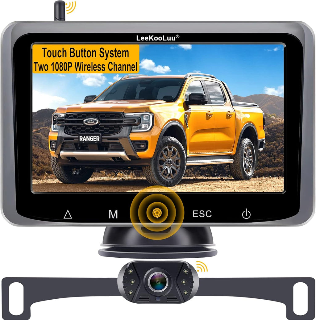 Wireless Backup Camera with 5 Inch Touch Screen J814794