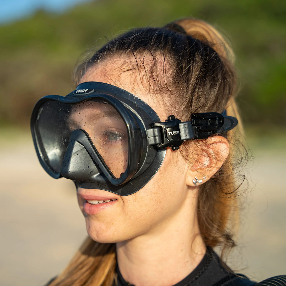 Gunmetal Scuba Diving Mask N83376