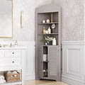 Taupe Tall Corner Cabinet D9770