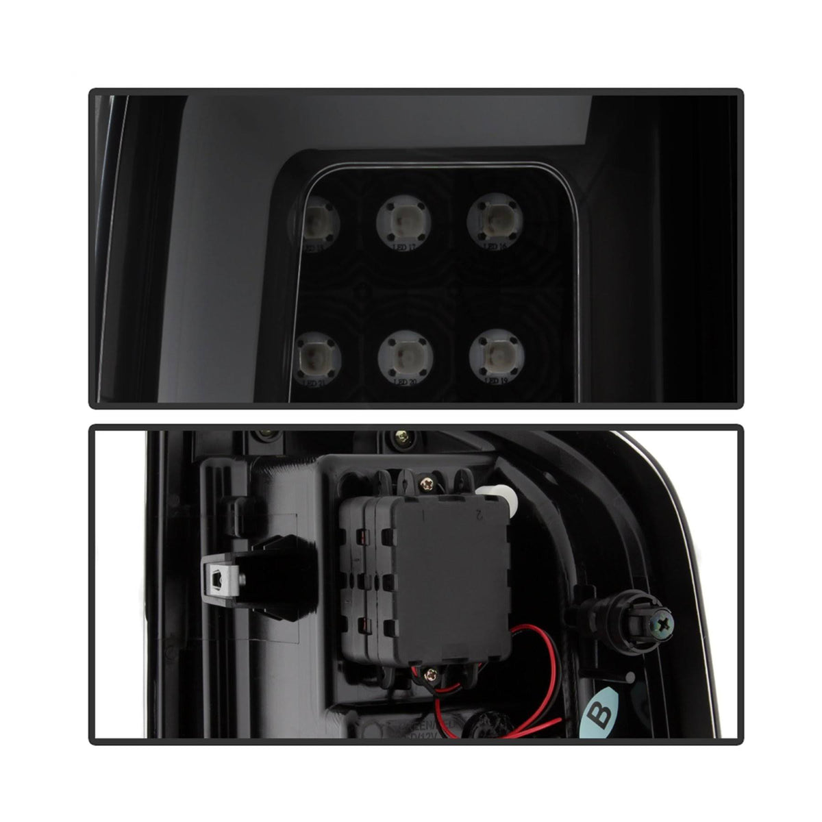 Black Smoke LED Tail Lights Y2556