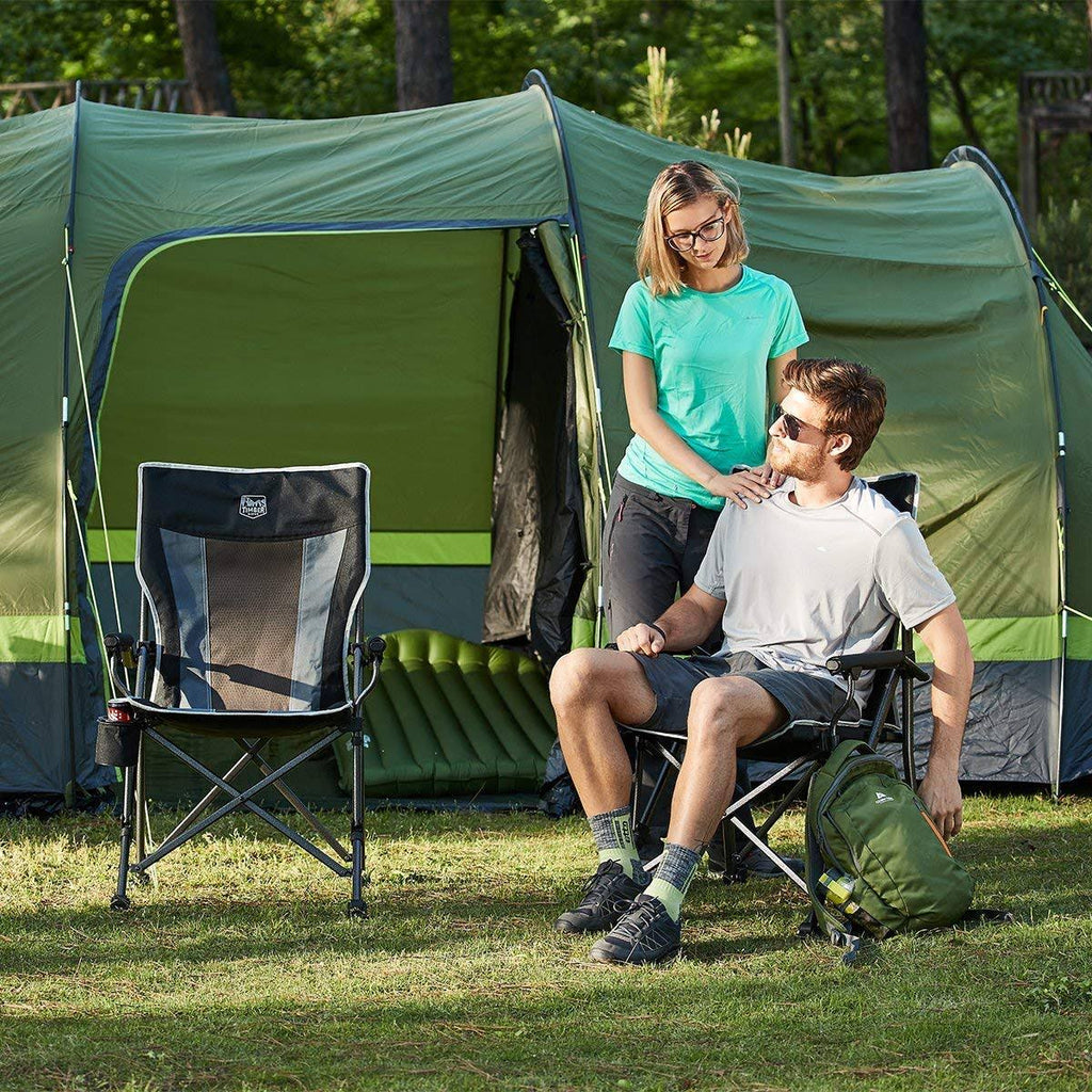 Folding Padded High Back Camping Chair Y9307