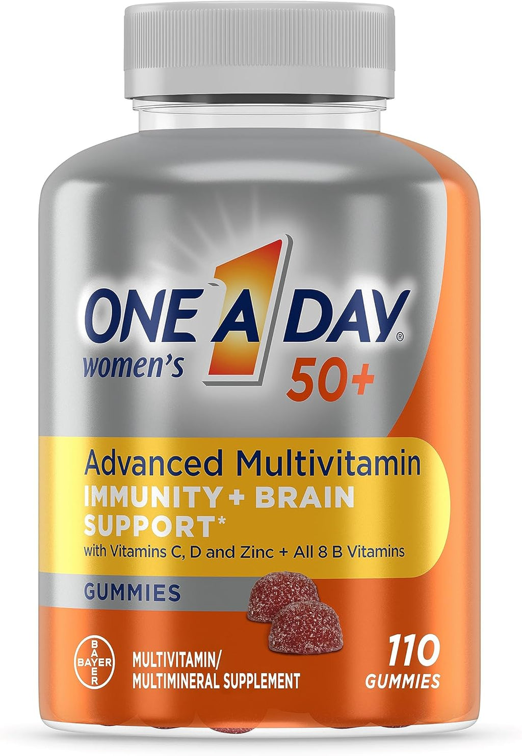 Women's 50+ Advanced Multivitamin Gummies, 110 Count L70916