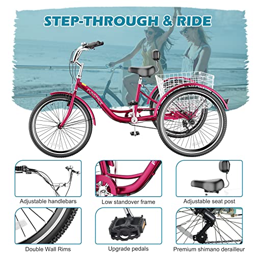 7 Speed 3 Wheel Adult Tricycle R632275