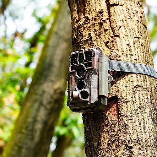 64MP 1296p HD Video Trail Camera with 100ft Night Vision Motion Activated Waterproof Y875604