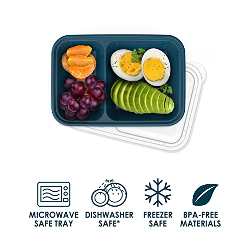 10 Trays & 10 Lids Reusable BPA-Free Snack Containers G40301