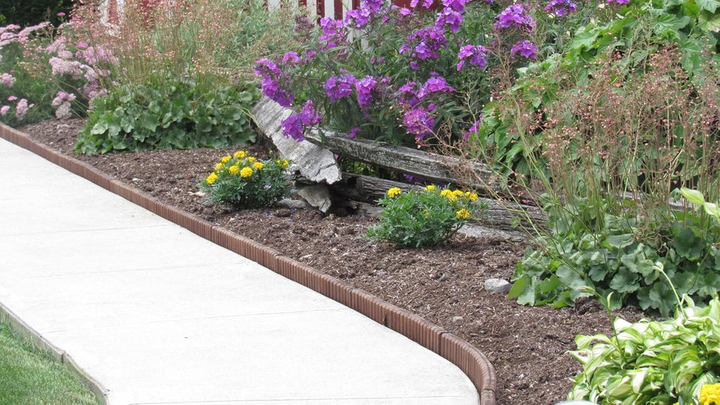 Brown Natural Lawn & Landscape Border Edging 8-Pack Q9933