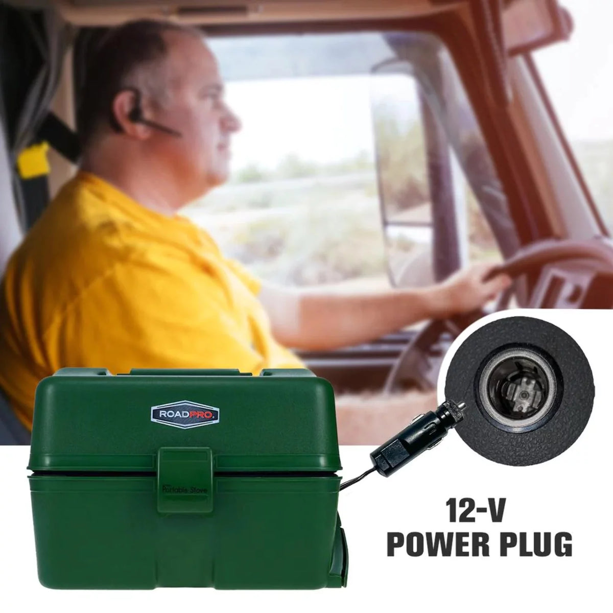 Green 12V Plug Portable Stove U989202