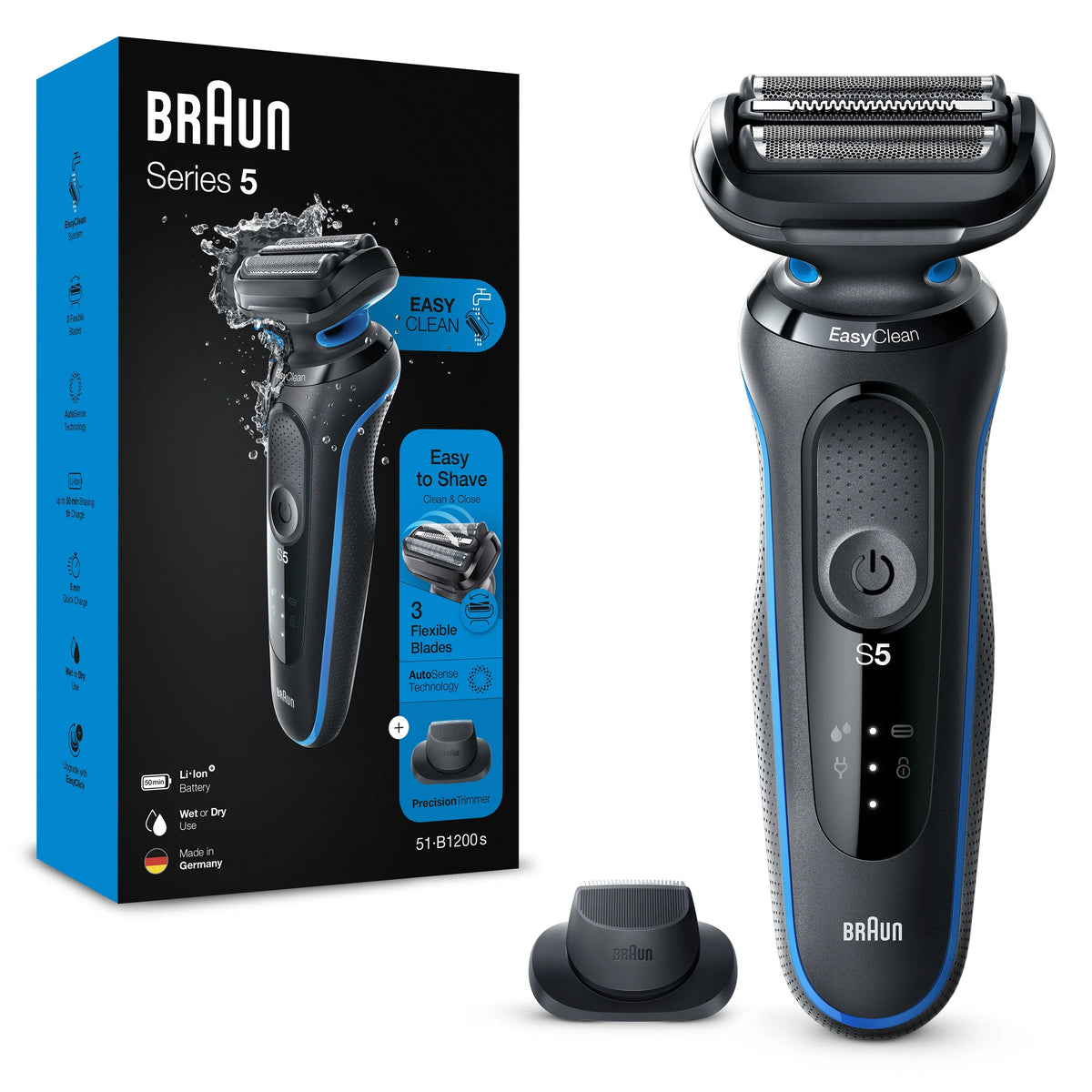 Rechargeable Wet Dry Electric Shaver with Charging Stand J230