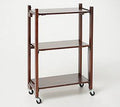 3-Tier Collapsible Acacia Wood Storage Rack S90399