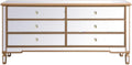 Antique Gold Mirrored Chest I90449