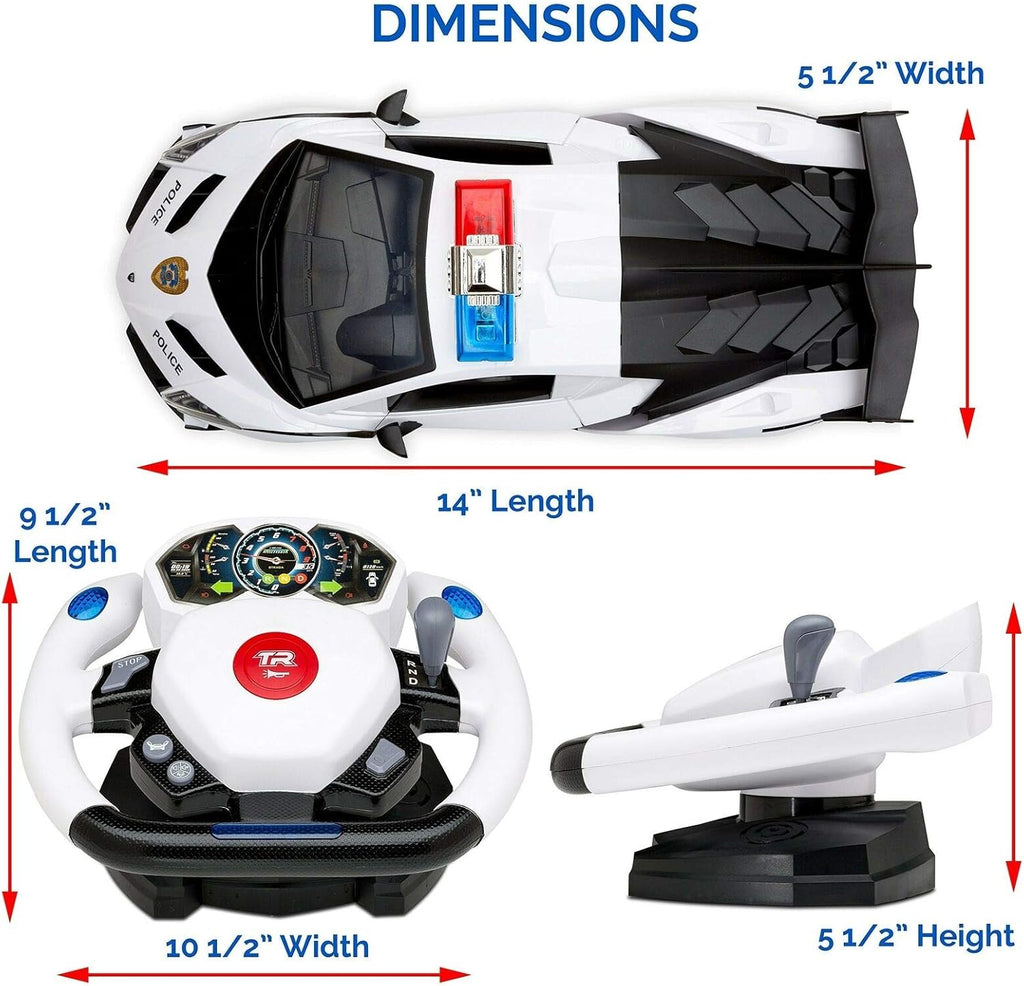 Remote Control Police Car 1:12 Scale 2.4Ghz Q5822