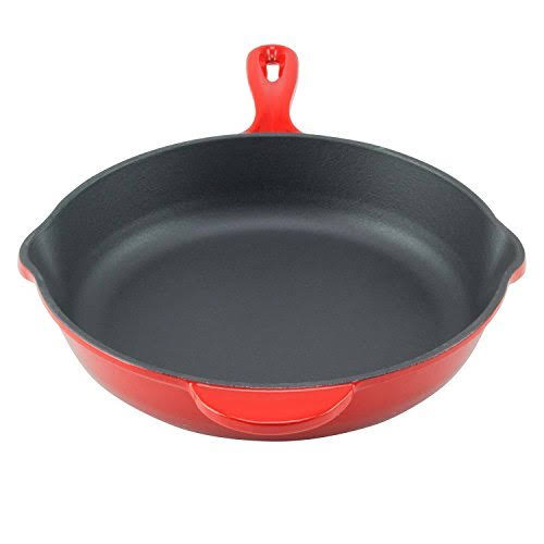 Enamel Cast Iron Skillet 10 inch Fry Pan B43198