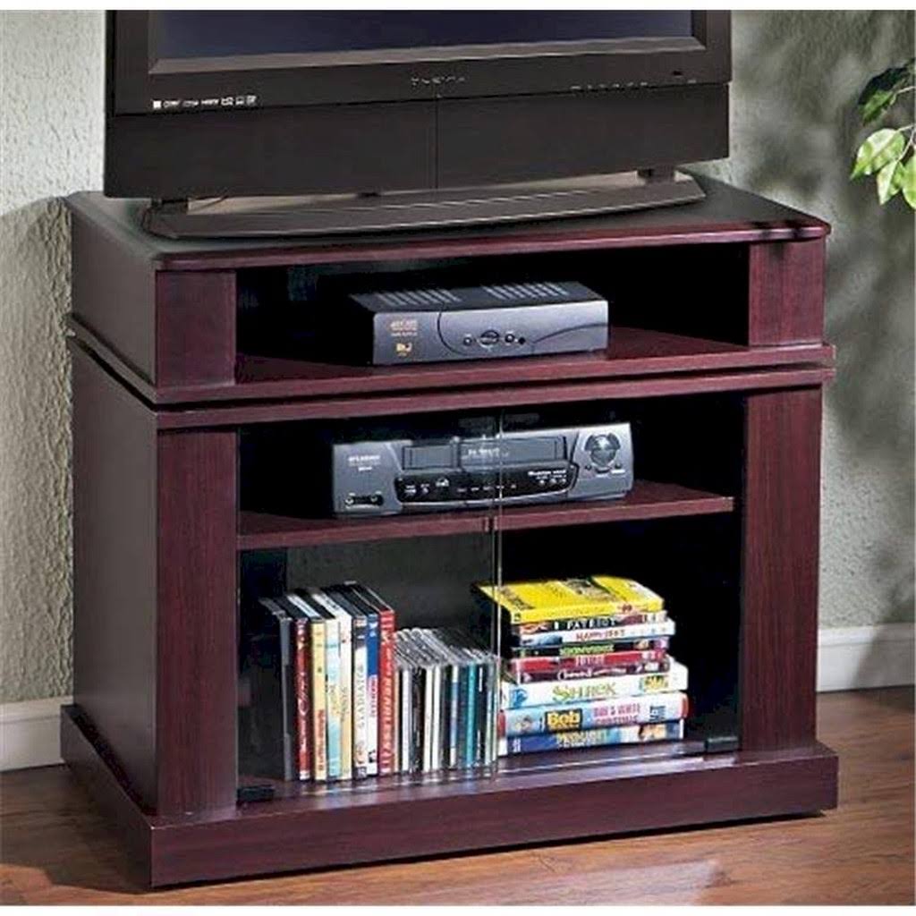 Cherry Swivel Top Entertainment Cart A722747