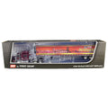 Peterbilt 389 Mid-Roof Sleeper Cab Tractor Truck with Utility Reefer Trailer O4167