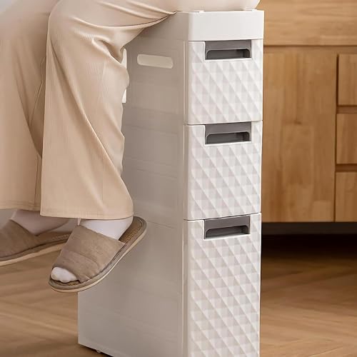 Narrow Slim Storage Cabinet with 2 Drawers C207046