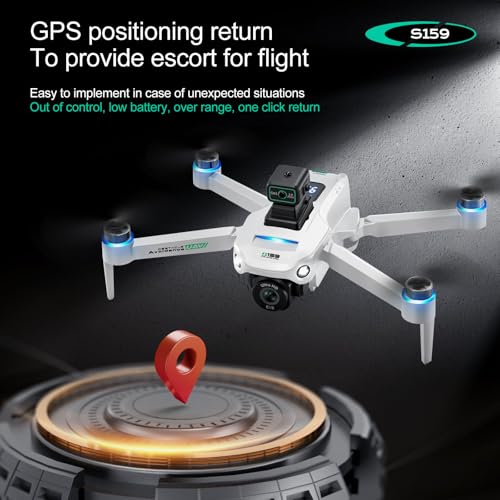 White 4K GPS UHD Drone with Camera O518942