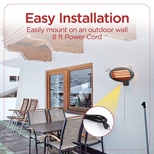 Patio Floor Electric Heater with 3 Heat Settings N453857
