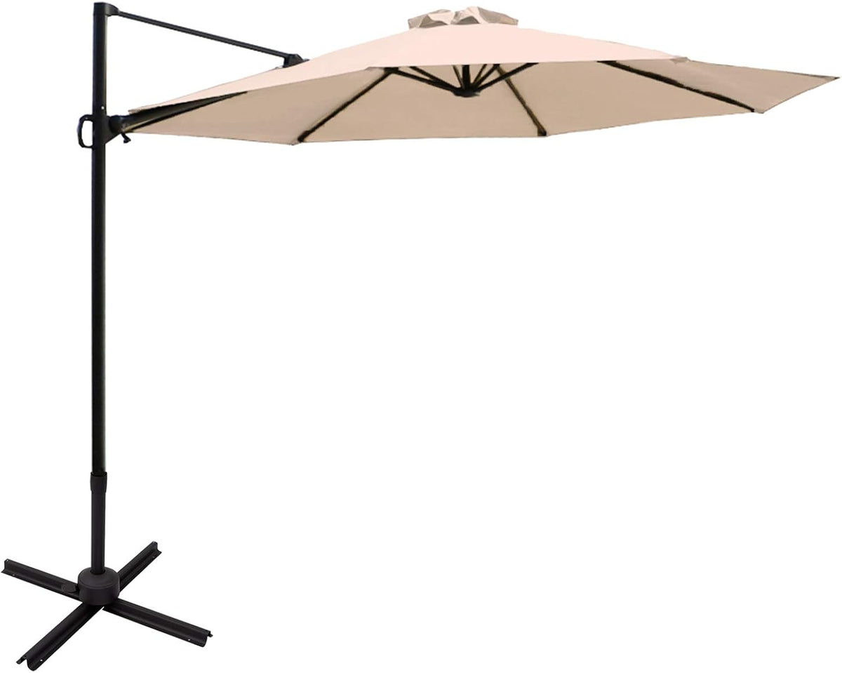 10 ft Cantilever Offset Patio Umbrella and Stand L66035