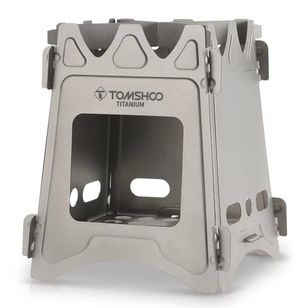 Portable Titanium Wood Camping Stove Q385