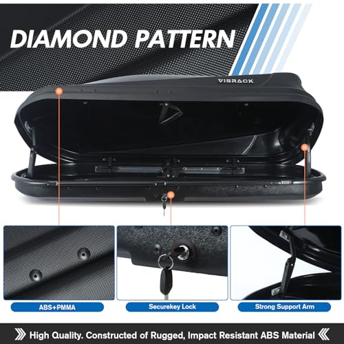 Gray 13 Cubic Feet Rooftop Cargo Box H531