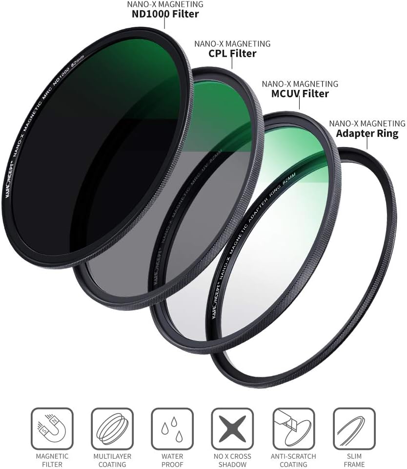 72mm Magnetic Lens Filter Kit with 4 in 1 Filter Pouch S839890
