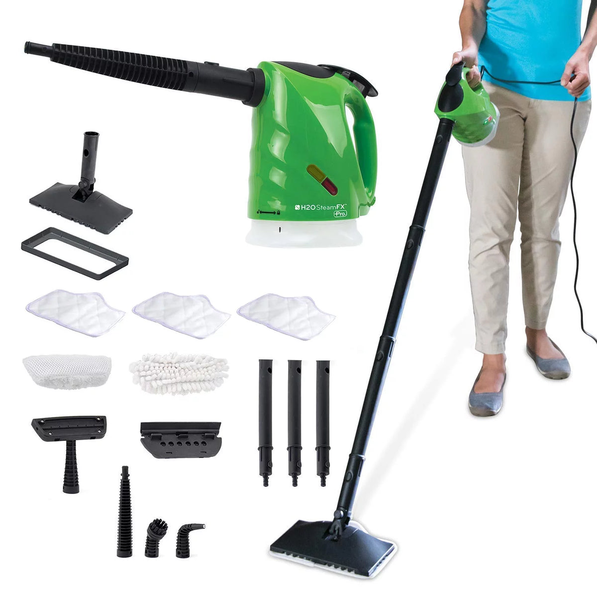 Multiple Purpose Steam Cleaning System with 2pk Floor Pads U15259
