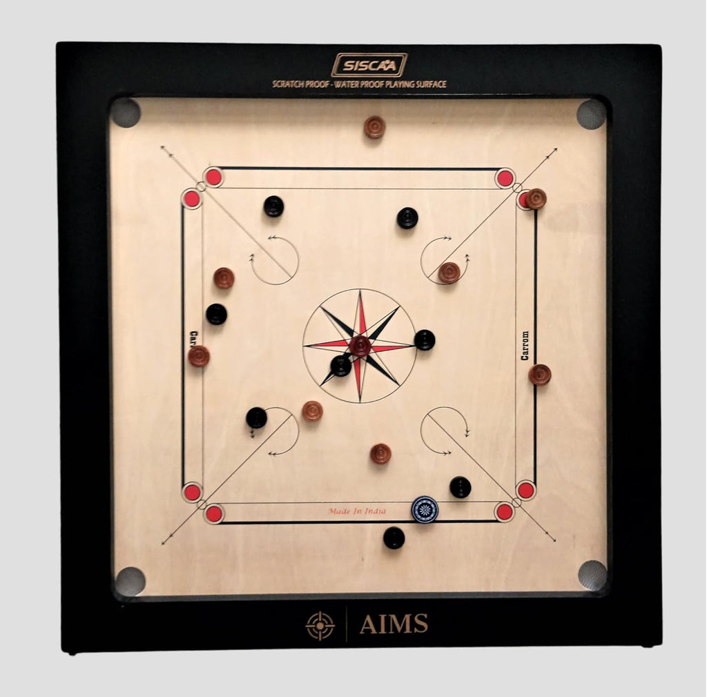 Full Size Carrom Board with Striker and Coins R498178