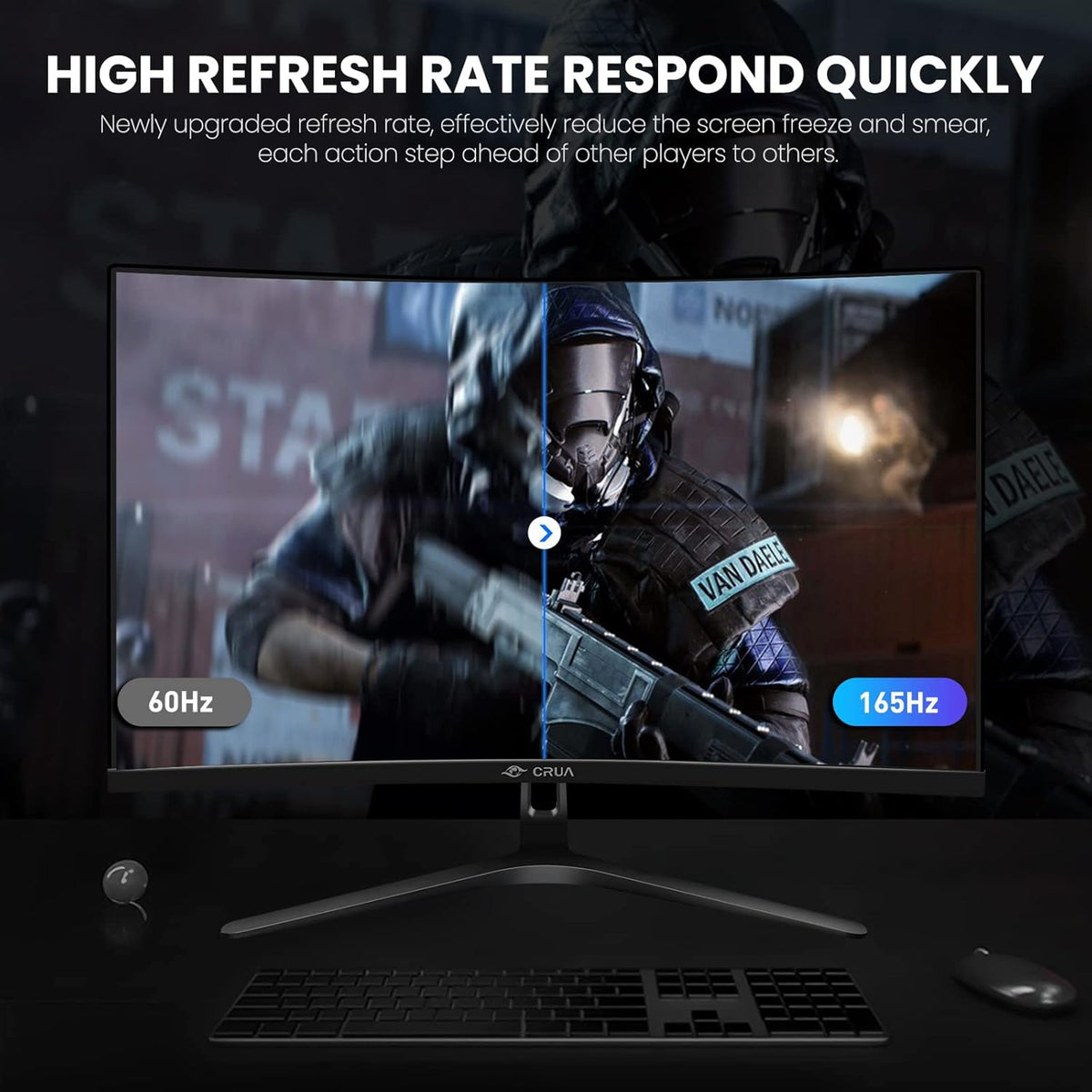 32 inch 165Hz Curved Ultrawide FHD 1080P Monitor D7107