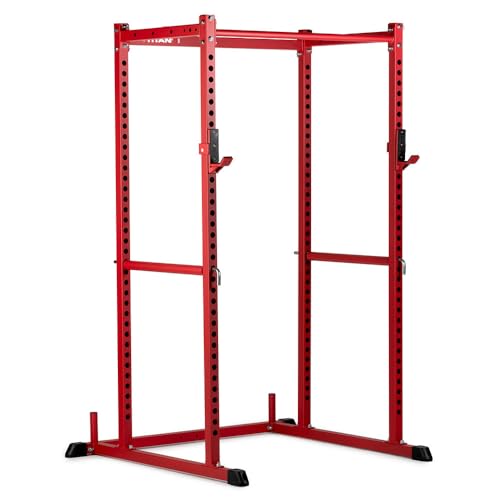 Short Power Rack with Pull Up Bar, Pin and Pipe Safeties, J-Hooks S603
