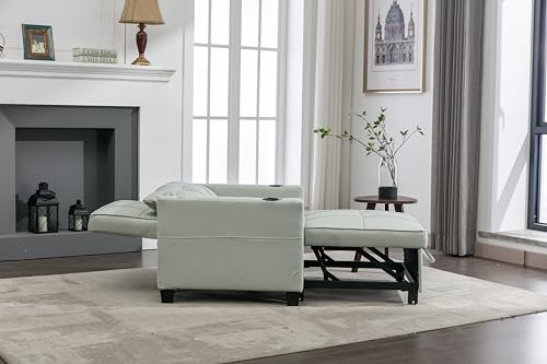 Blue Tech Cloth 3-in-1 Convertible Pull Out Couch L5734